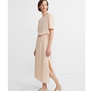Theory NWT mid length Silk Ribbed Dress